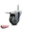 Service Caster 4 Inch Gray Polyurethane Wheel Swivel 58 Inch Threaded Stem Caster Total Lock Brake SCC SCC-TSTTL20S414-PPUB-58212 - alternate 4